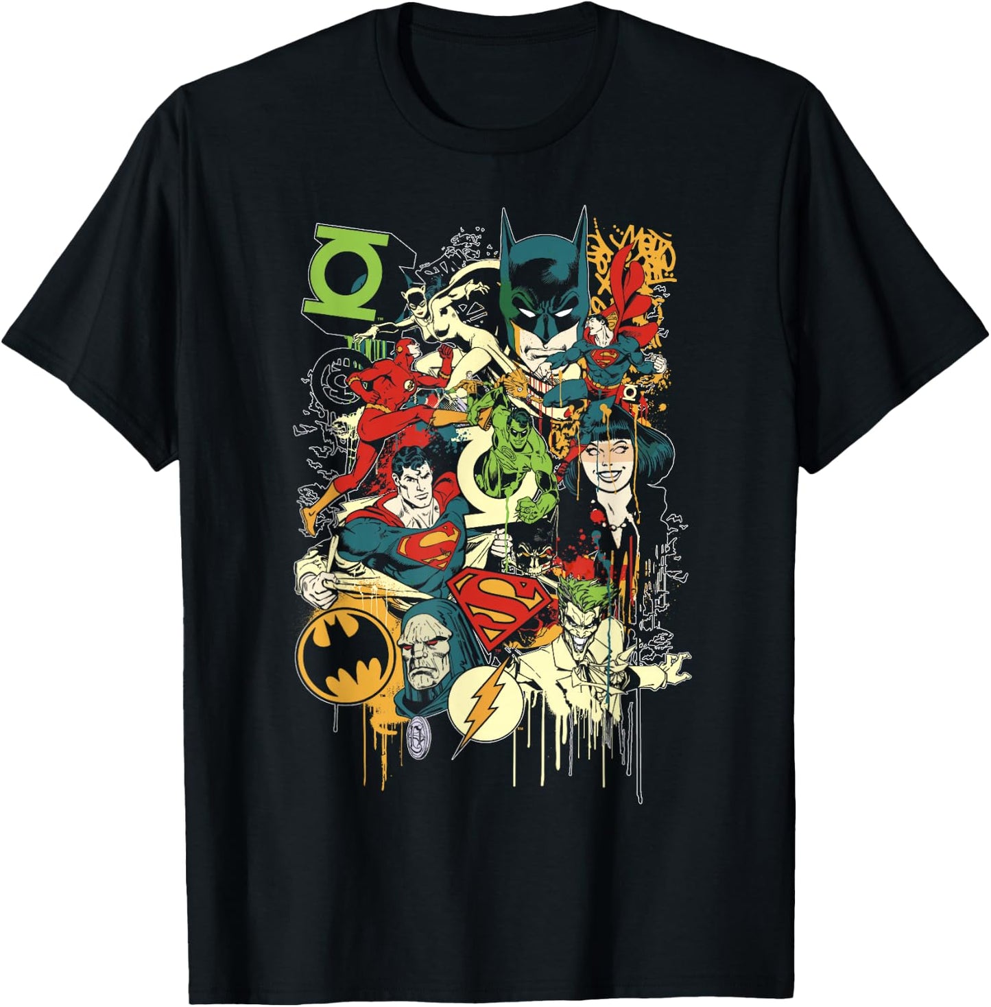 DC Comics Justice League Mashup T-Shirt - T-Shirt | Black