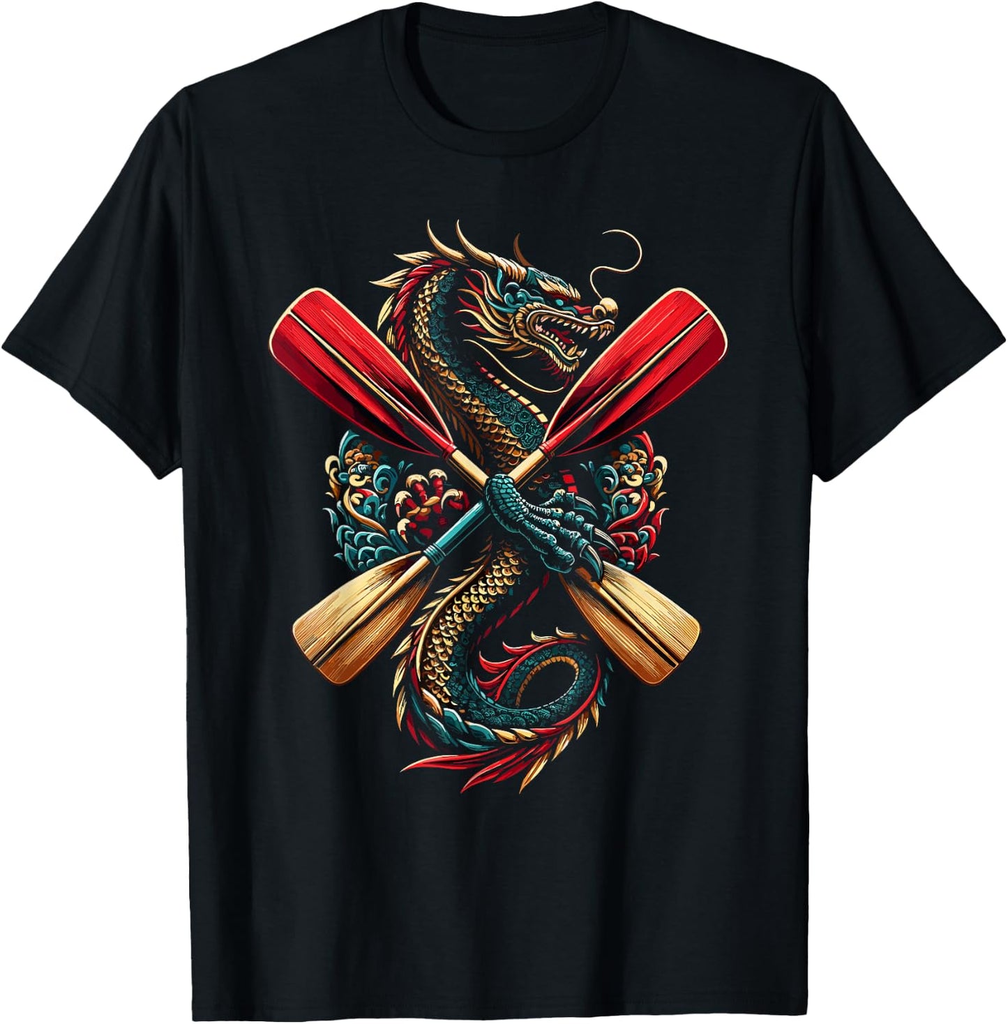 Dragonboat Dragon Boat Racing Dragon Boat Festival T-Shirt - T-Shirt | Black