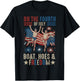 On The Fourth Of July Boats, Hoes & Freedom T-Shirt - T-Shirt | Black