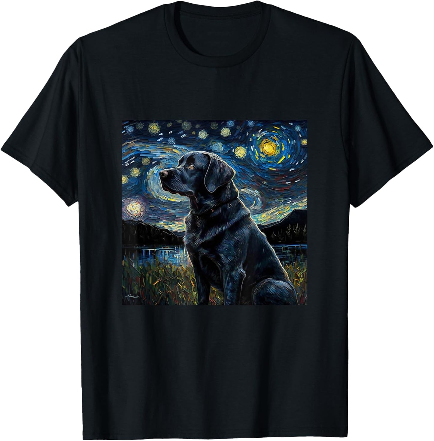 Cute Black Lab Black Labrador Retriever Puppy Dog Mom Animal T-Shirt - T-Shirt | Black