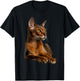 Abyssinian Cat T-Shirt - T-Shirt | Black