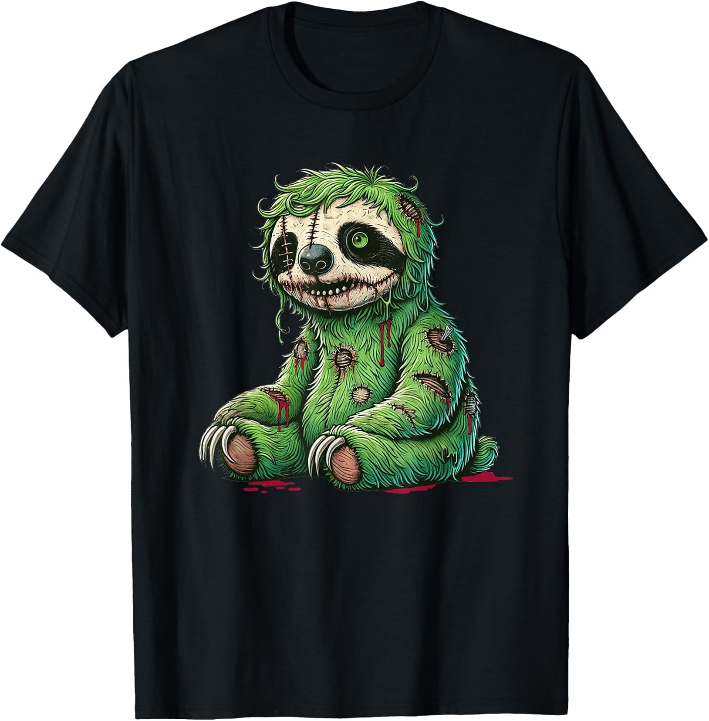 Zombie Sloth Halloween Zombie Sloth Zombie Lover T-Shirt - T-Shirt | Black