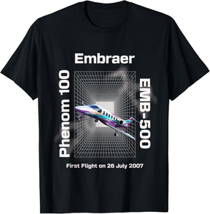 Light Embraers Phenom 100 T-Shirt - T-Shirt | Black