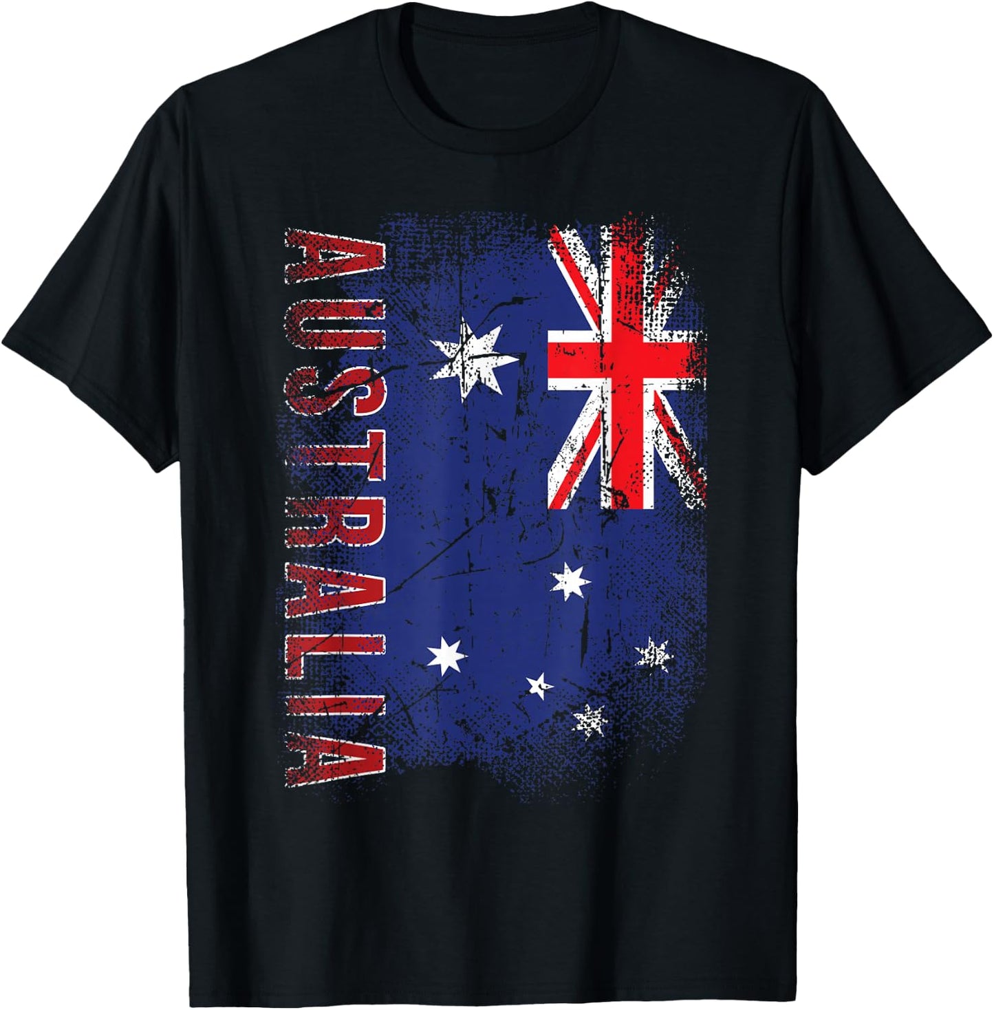 Flag Of Australia Day Australian Love Australia T-Shirt - T-Shirt | Black