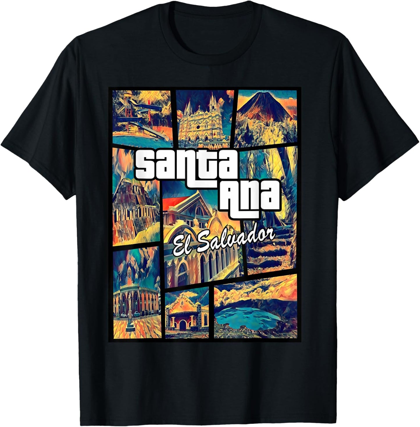 Santa Ana El Salvador Proud Santaneco T-Shirt - T-Shirt | Black