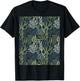 Coastal Grandma Beachy Green Coral Reef Pattern Men Women T-Shirt - T-Shirt | Black