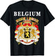 Belgium Emblem Design - National Belgian Coat of Arms T-Shirt - T-Shirt | Black