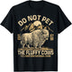 Vintage Do Not Pet The Fluffy Cows American Bison T-Shirt - T-Shirt | Black
