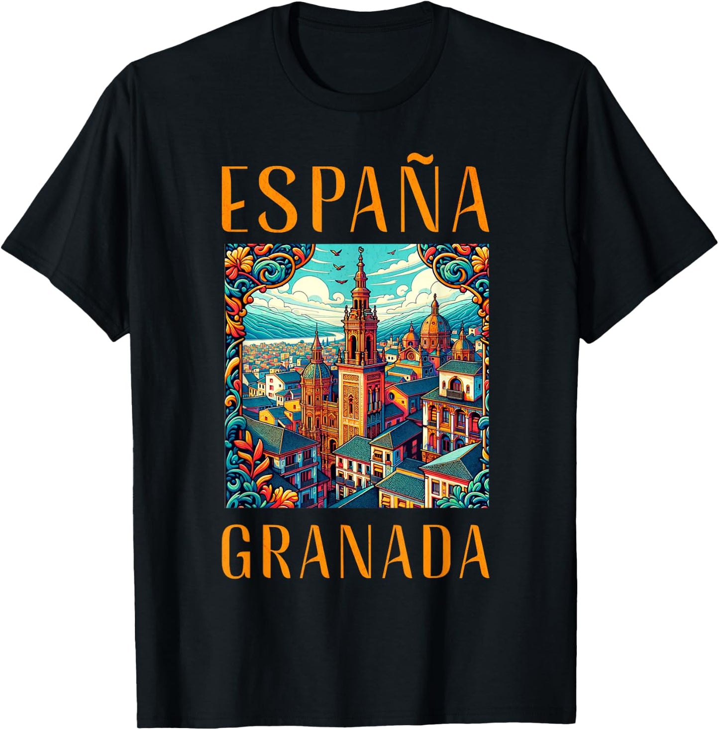 España Granada Trip and Spain Holiday T-Shirt - T-Shirt | Black