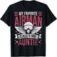 My Favorite Airman Calls Me Auntie|Proud Airman Aunt T-Shirt - T-Shirt | Black
