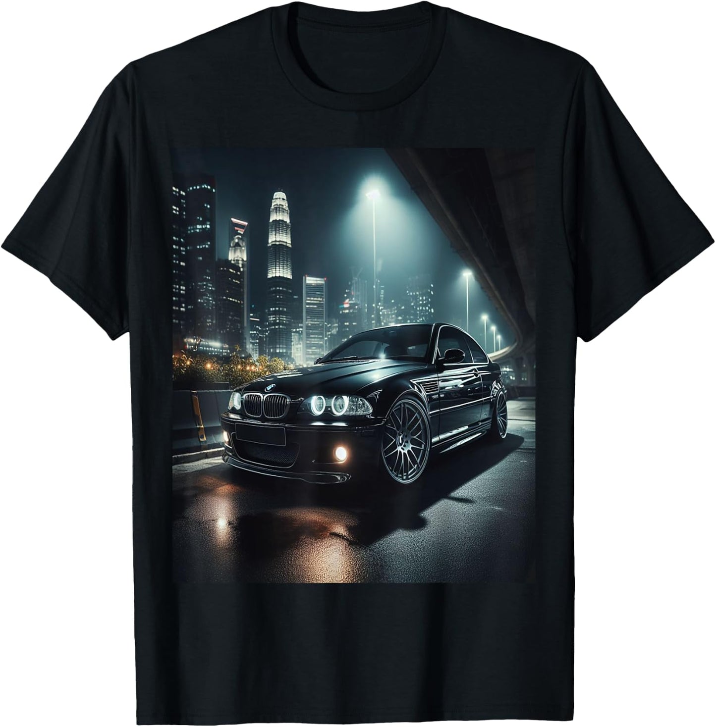 E46 night city T-Shirt - T-Shirt | Black