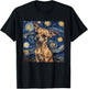 Chihuahua Van Gogh Starry Night T-Shirt - T-Shirt | Black