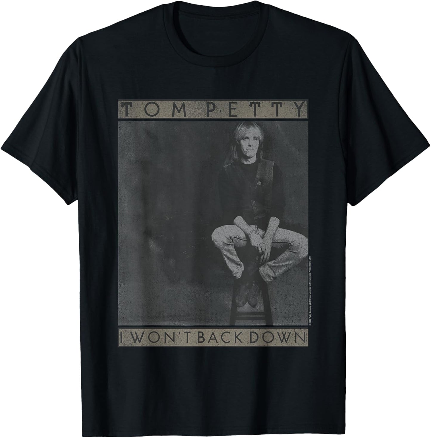 Popfunk Tom Petty I Won't Back Down , Small T-Shirt - T-Shirt | Black