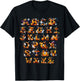 Spooky Halloween Alphabet ABCs Kindergarten Teacher Kids T-Shirt - T-Shirt | Black