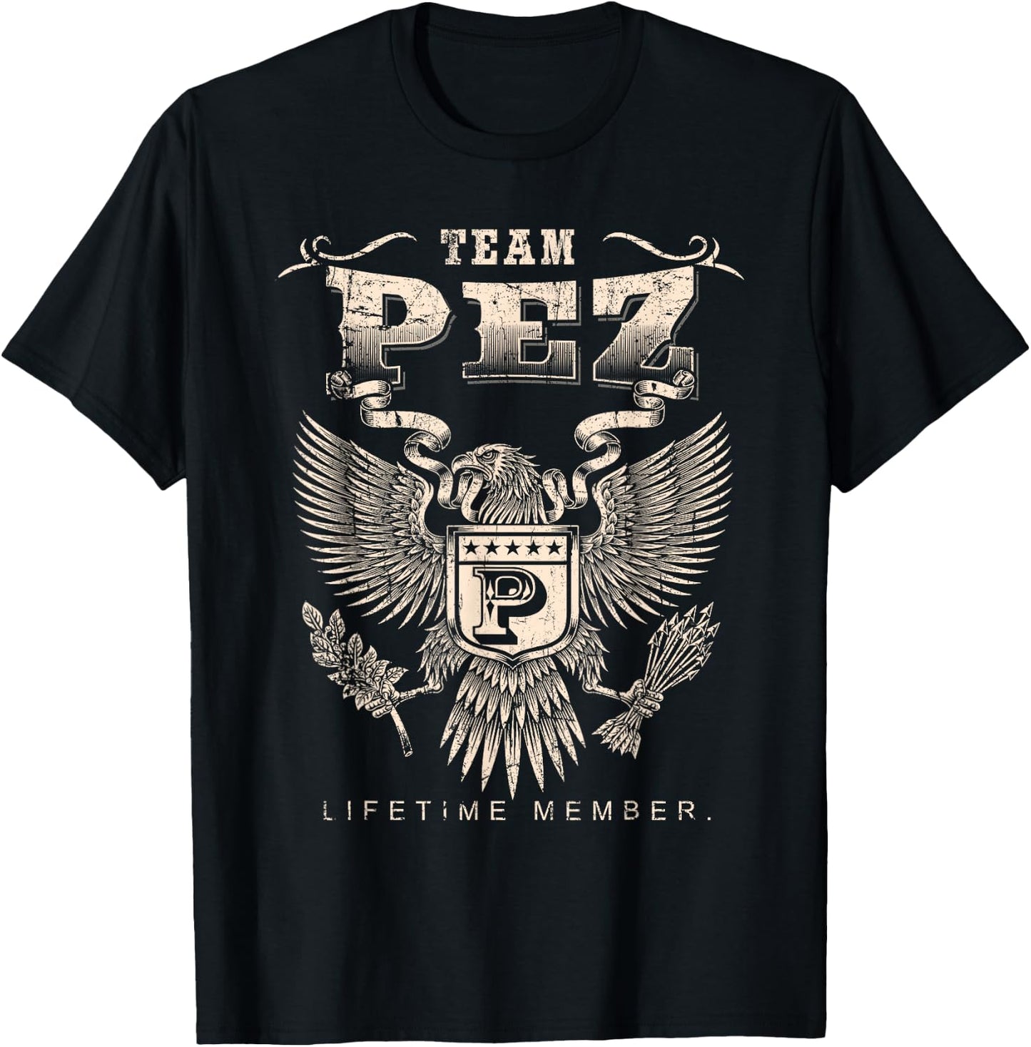 Team Pez Lifetime Member - Pez Name T-Shirt - T-Shirt | Black