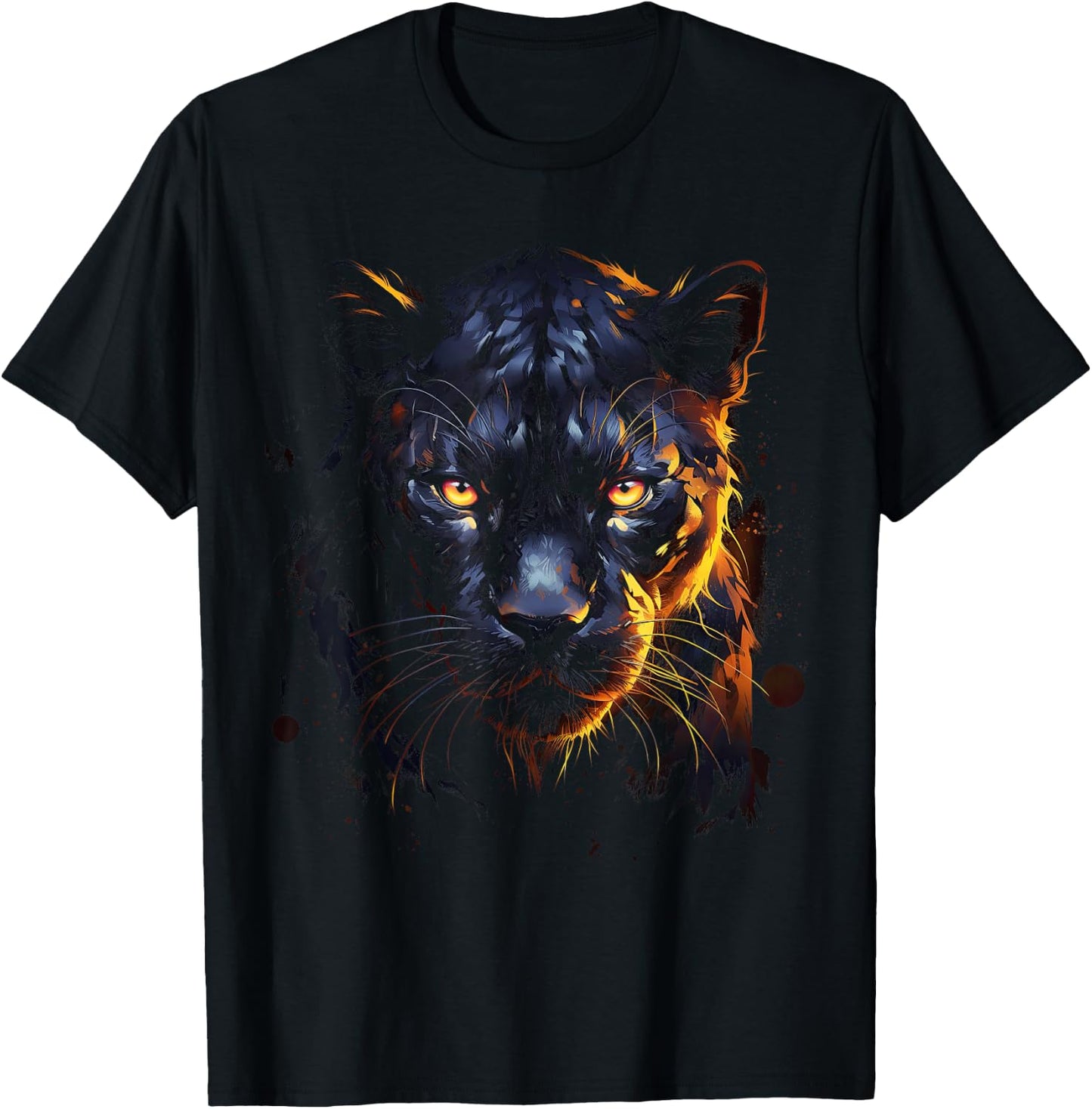 Panther with beautiful eyes black panthers T-Shirt - T-Shirt | Black