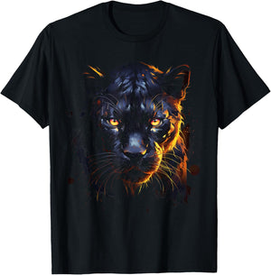 Panther with beautiful eyes black panthers T-Shirt - T-Shirt | Black