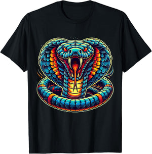 King Cobra Snake T-Shirt - T-Shirt | Black