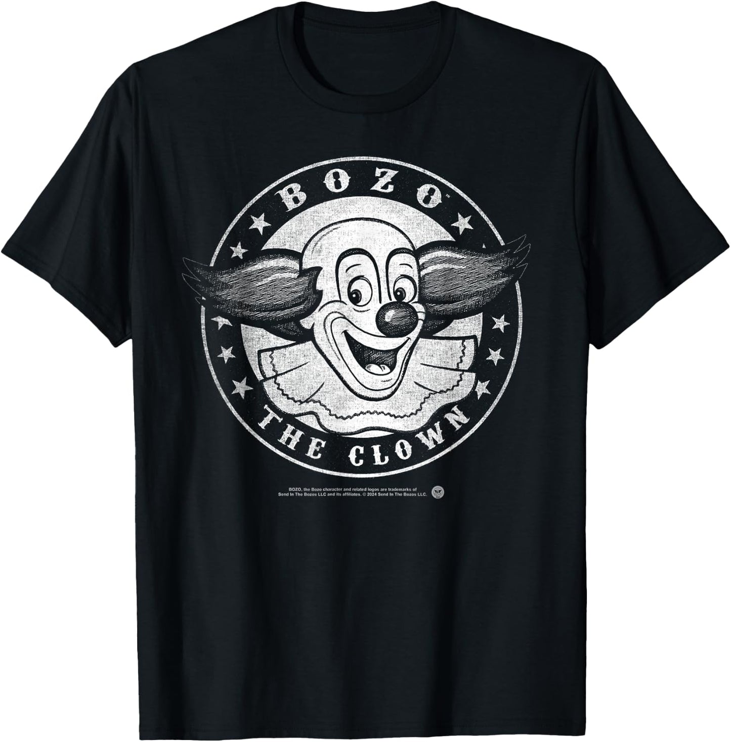 Vintage Shirts by Sven & Angus Bozo the Clown Faded Vintage T-Shirt - T-Shirt | Black