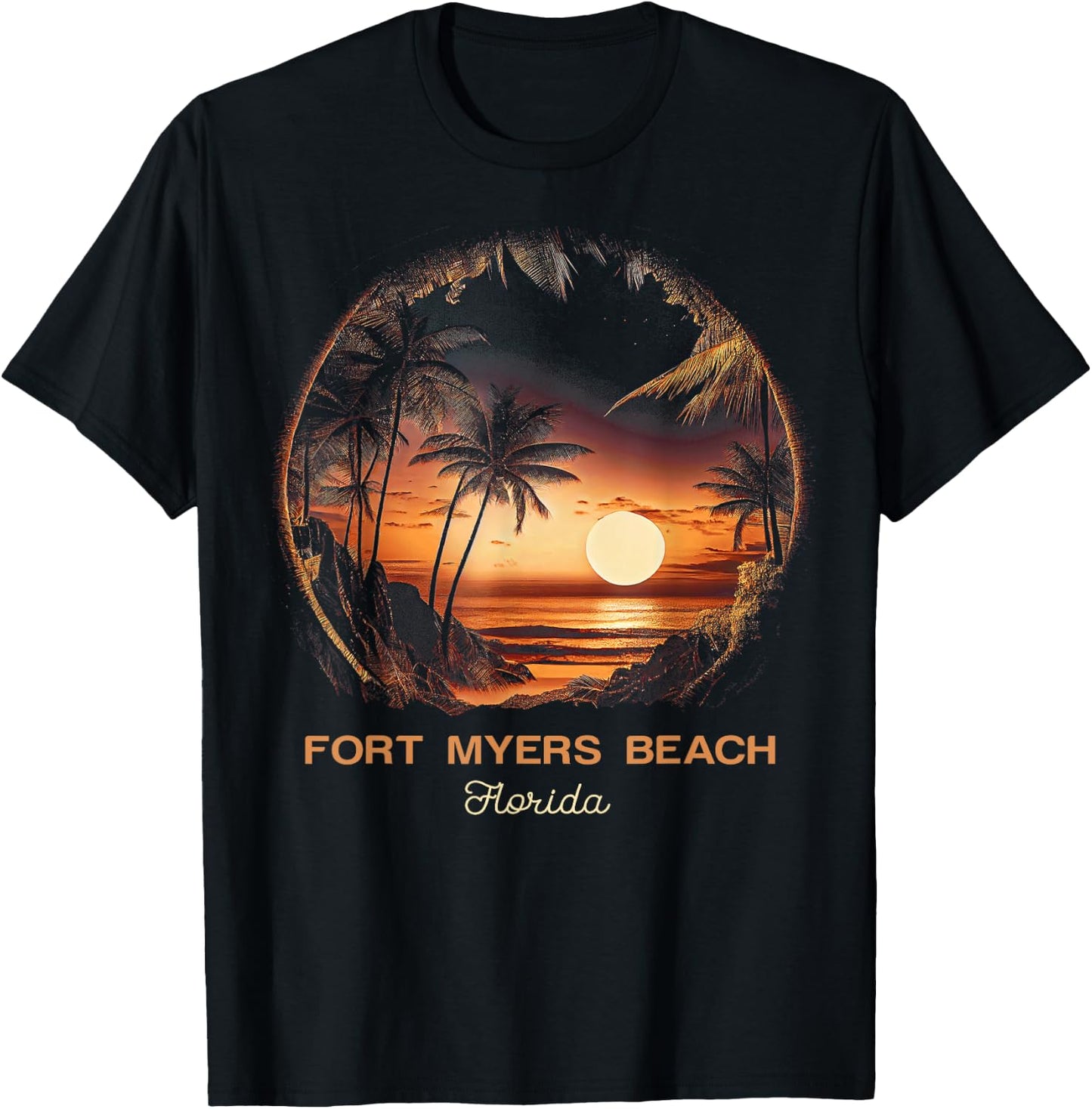 Fort Myers Beach Florida T-Shirt - T-Shirt | Black