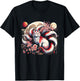 Kitsune Japanese Nine-tailed Fox With T-Shirt - T-Shirt | Black