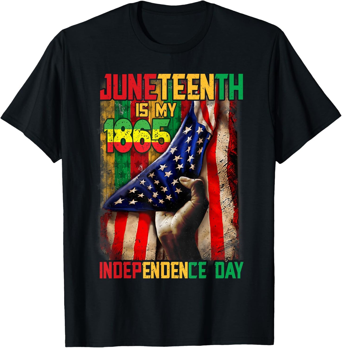 Happy Juneteenth Is My Independence Day Free Black Women T-Shirt - T-Shirt | Black