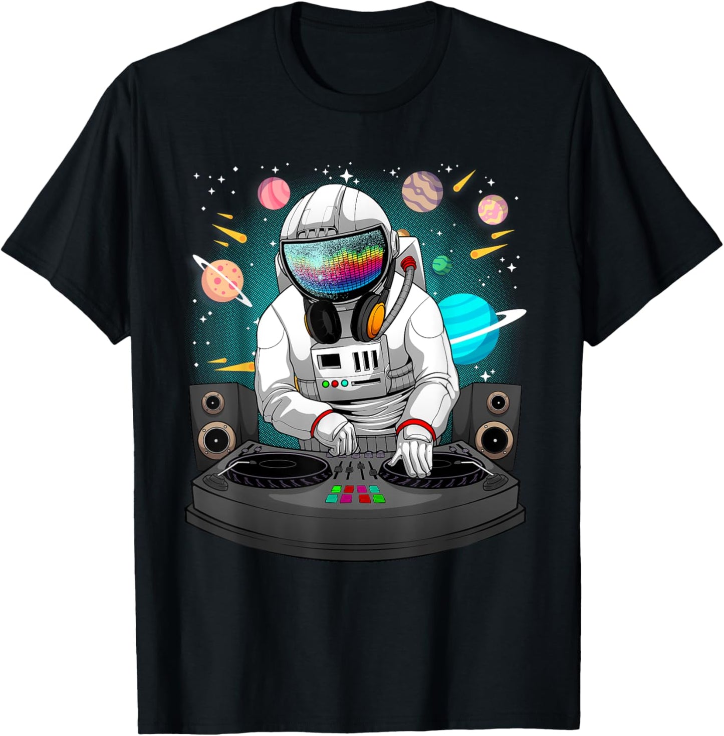 Funny DJ Art Men Women Music Producer Disc Jockey Lover DJ T-Shirt - T-Shirt | Black