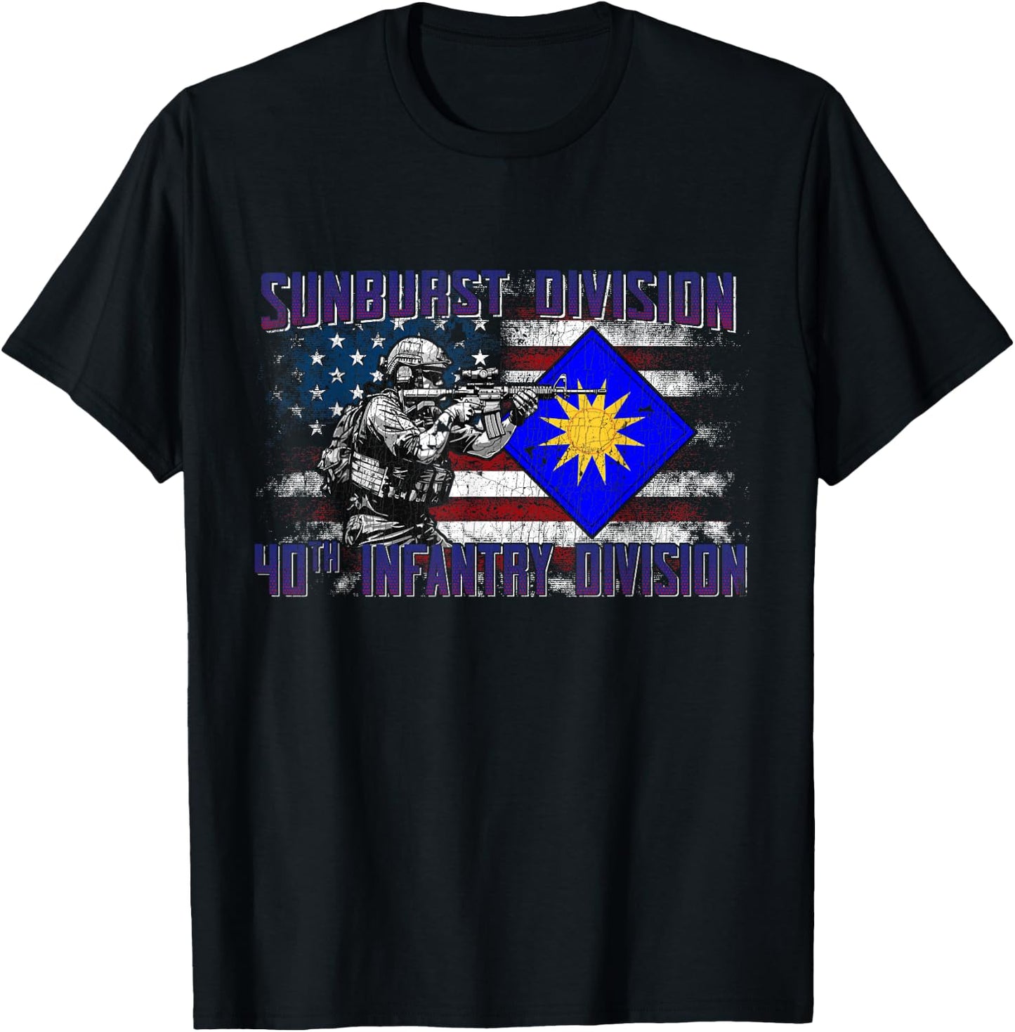 40th Infantry Division 40th ID Sunshine Division Gifts T-Shirt - T-Shirt | Black