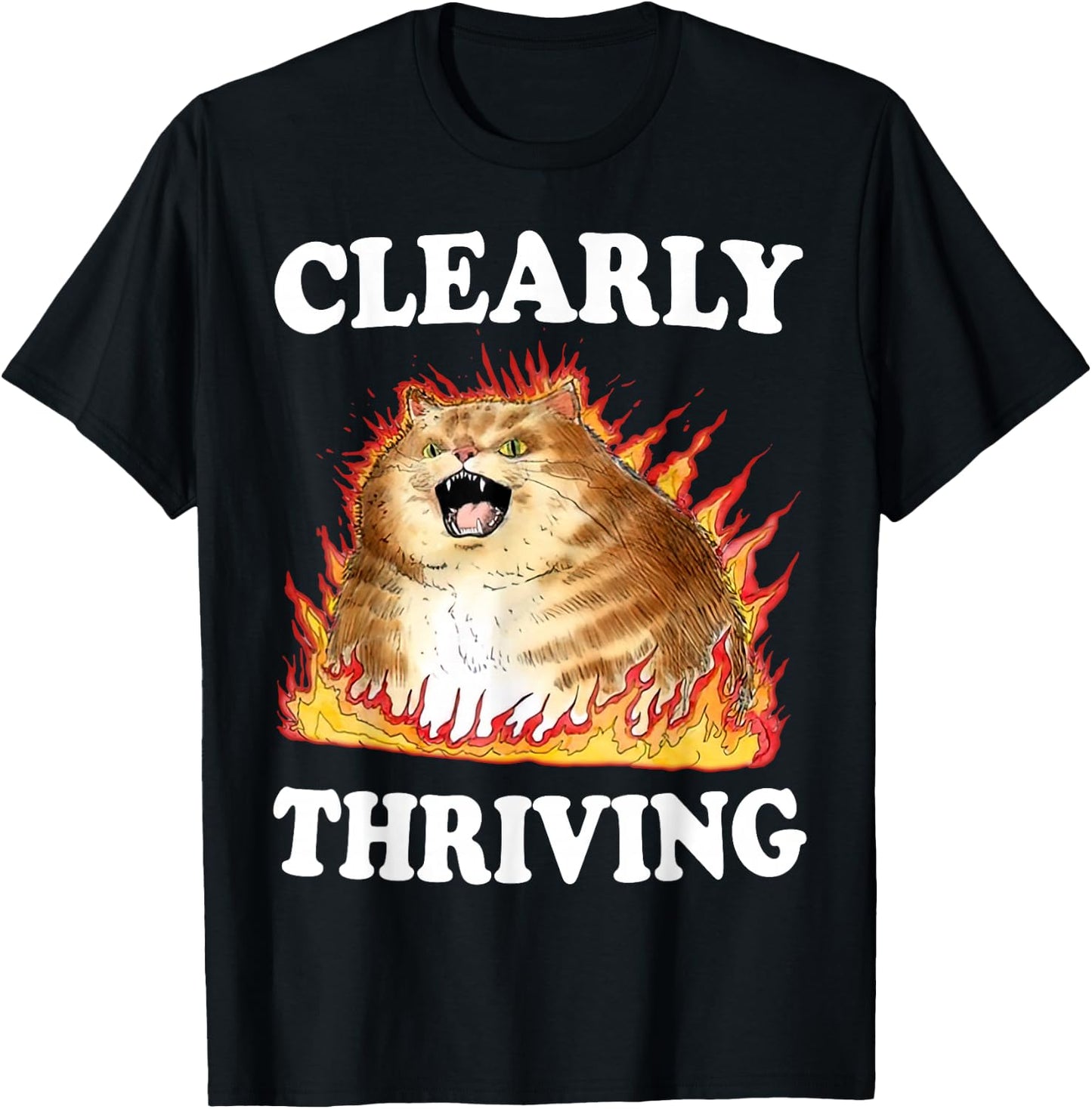 Clearly Thriving , Small, Black T-Shirt - T-Shirt | Black