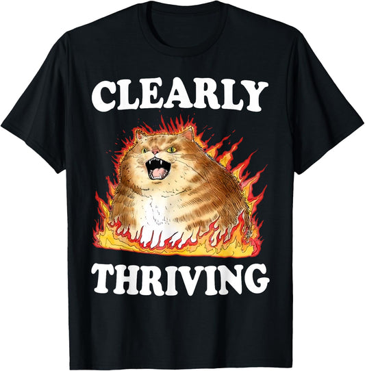 Clearly Thriving , Small, Black T-Shirt - T-Shirt | Black
