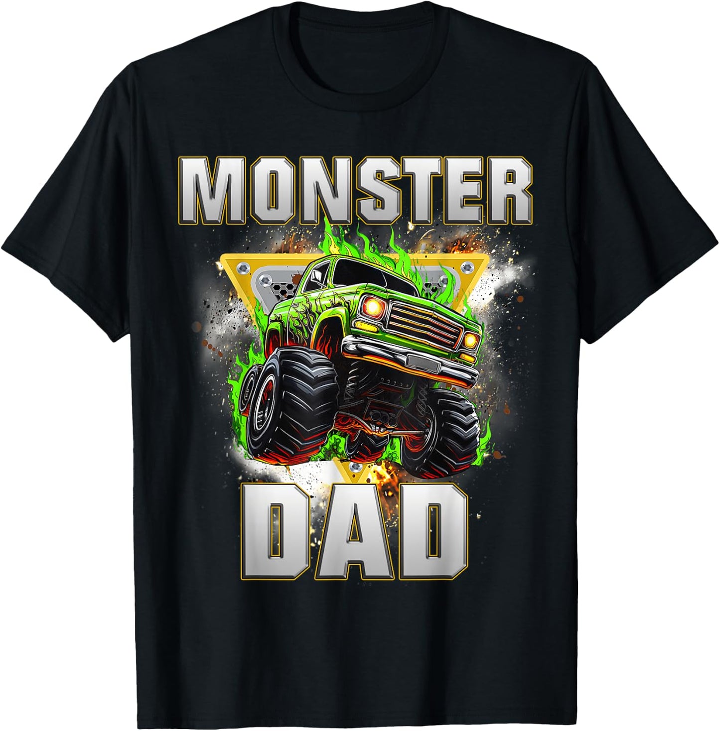 Monster Truck Dad Monster Truck Are My Jam Adults Kids T-Shirt - T-Shirt | Black