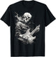 Skeleton playing guitar ,Rock Star Shredding Guitar T-Shirt - T-Shirt | Black