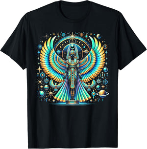 Thoth Egyptian God Egyptian Mythology Pyramid Ancient Egypt T-Shirt - T-Shirt | Black