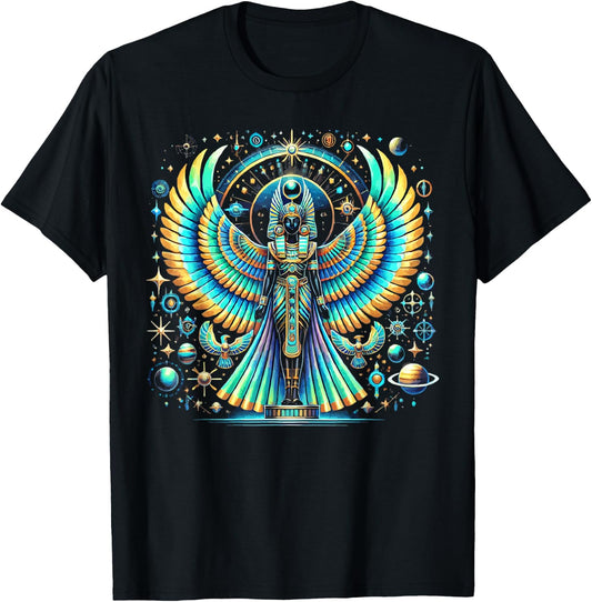 Thoth Egyptian God Egyptian Mythology Pyramid Ancient Egypt T-Shirt - T-Shirt | Black