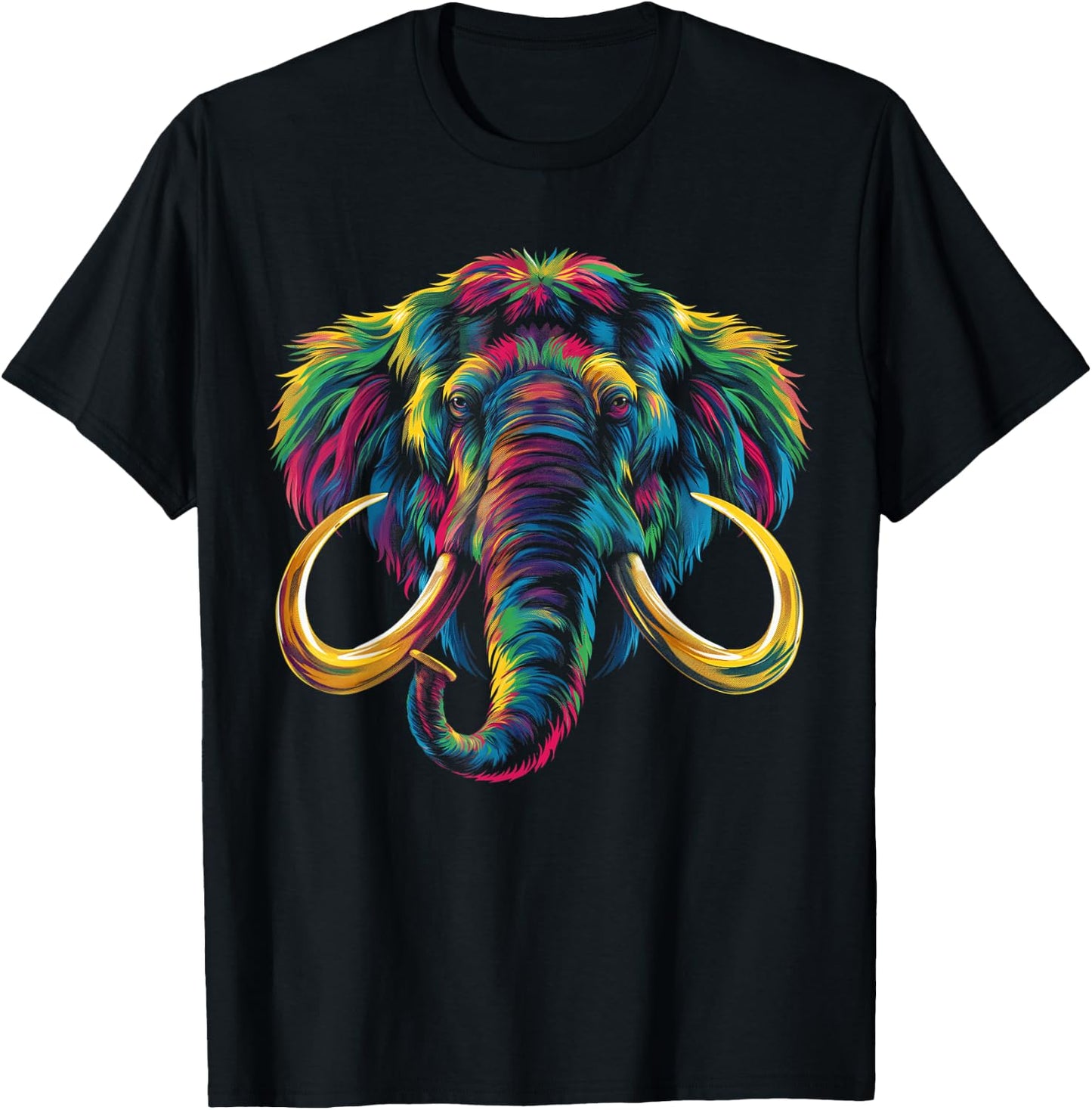 Mammoth Woolly Popart T-Shirt - T-Shirt | Black