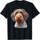 Urban Empyre Wirehaired Pointing Griffon Dog Adults , Black, Small, Short Sleeve, Classic Fit, Modern, Cartoon Dog, Animal Print, Blended Fabric, , 1 Count T-Shirt - T-Shirt | Black