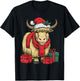Funny Yak Lover Xmas Holiday Santa Yak Christmas T-Shirt - T-Shirt | Black