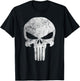 Marvel Comics Punisher Skull Symbol Distressed T-Shirt - T-Shirt | Black