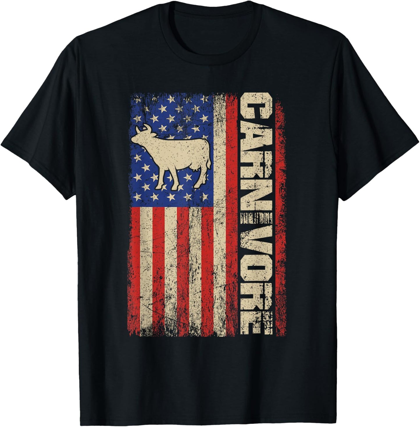 Carnivore Meat Smoker Gifts -Adults Black Small Classic Fit Short Sleeve Anti-Vegan Anti-Vegetarian Keto Diet T-Shirt - T-Shirt | Black