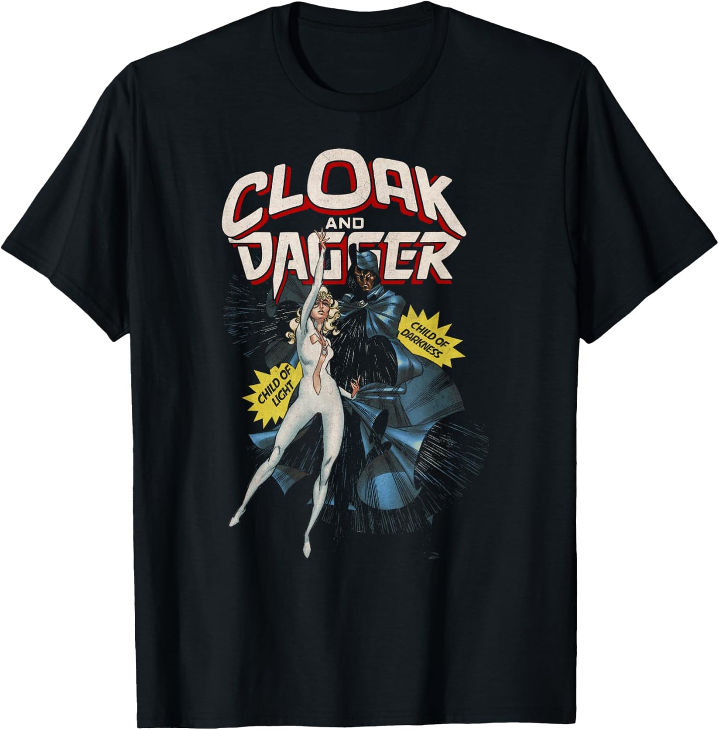 Marvel Cloak & Dagger Child of Darkness Graphic T-Shirt - T-Shirt | Black