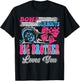 Burnouts or Bows Big Brother Loves You Gender Reveal Party T-Shirt - T-Shirt | Black