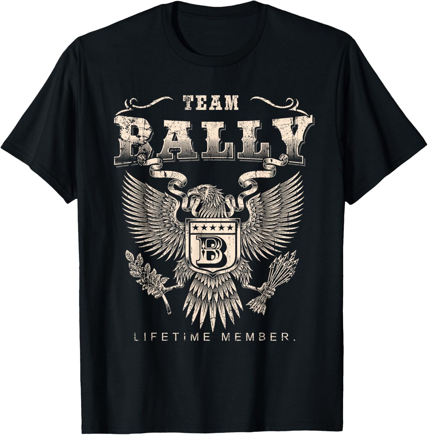 Team Bally Lifetime Member - Bally Name T-Shirt - T-Shirt | Black