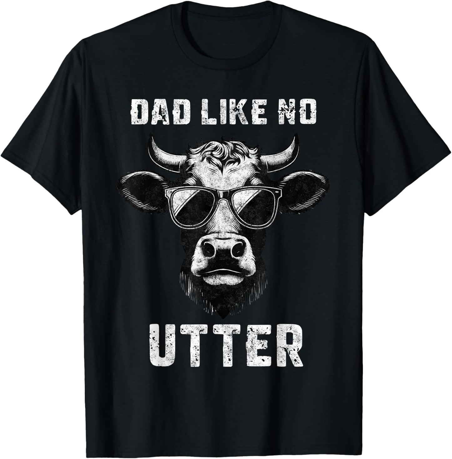Dad Like No Utter Father's Day Farmer Dad Farm Daddy T-Shirt - T-Shirt | Black
