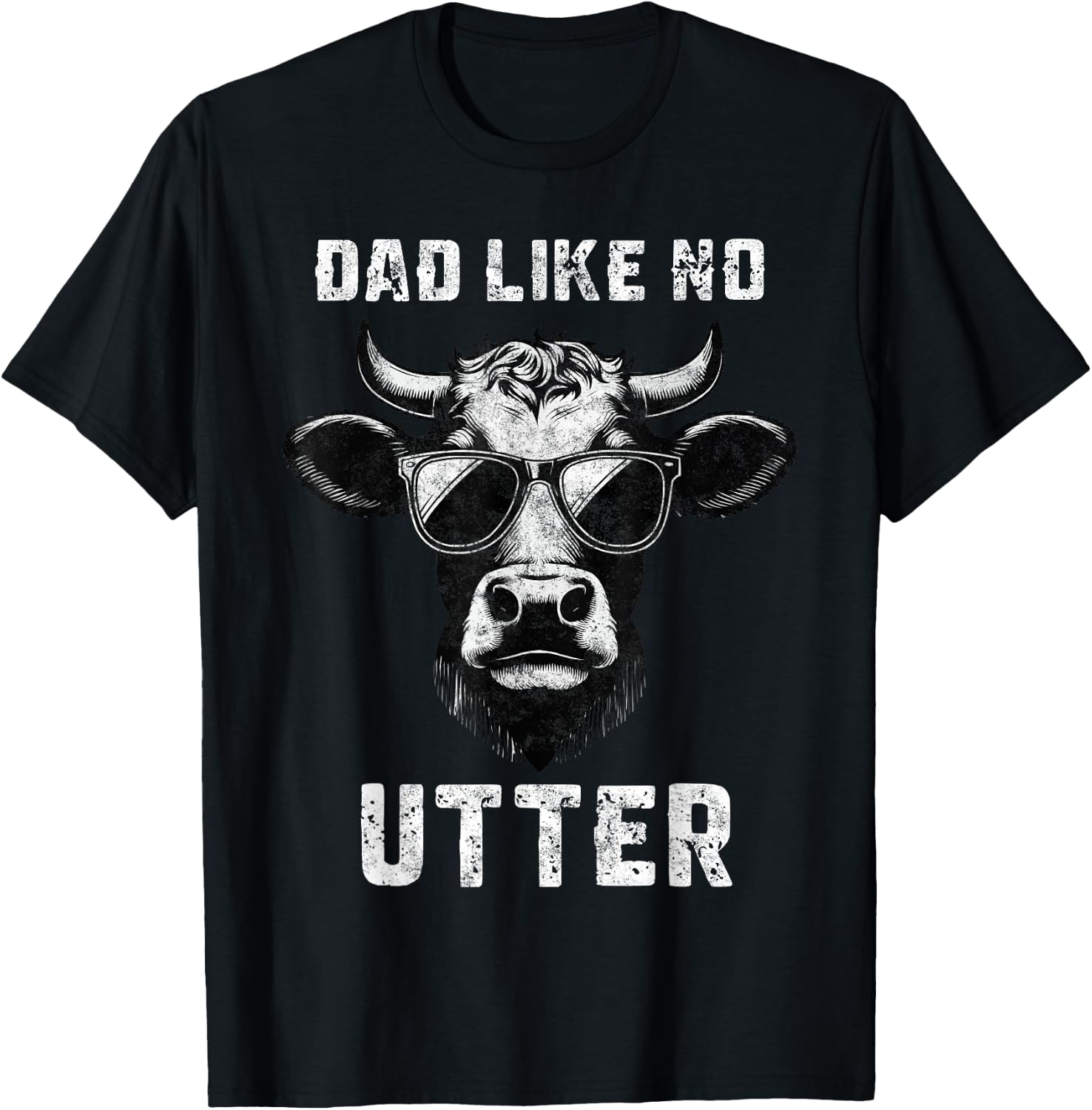 Dad Like No Utter Father's Day Farmer Dad Farm Daddy T-Shirt - T-Shirt | Black