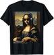 Mona Lisa as DJ | Trending Aesthetic Streetwear T-Shirt - T-Shirt | Black