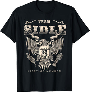Team Sidle Lifetime Member - Sidle Name T-Shirt - T-Shirt | Black
