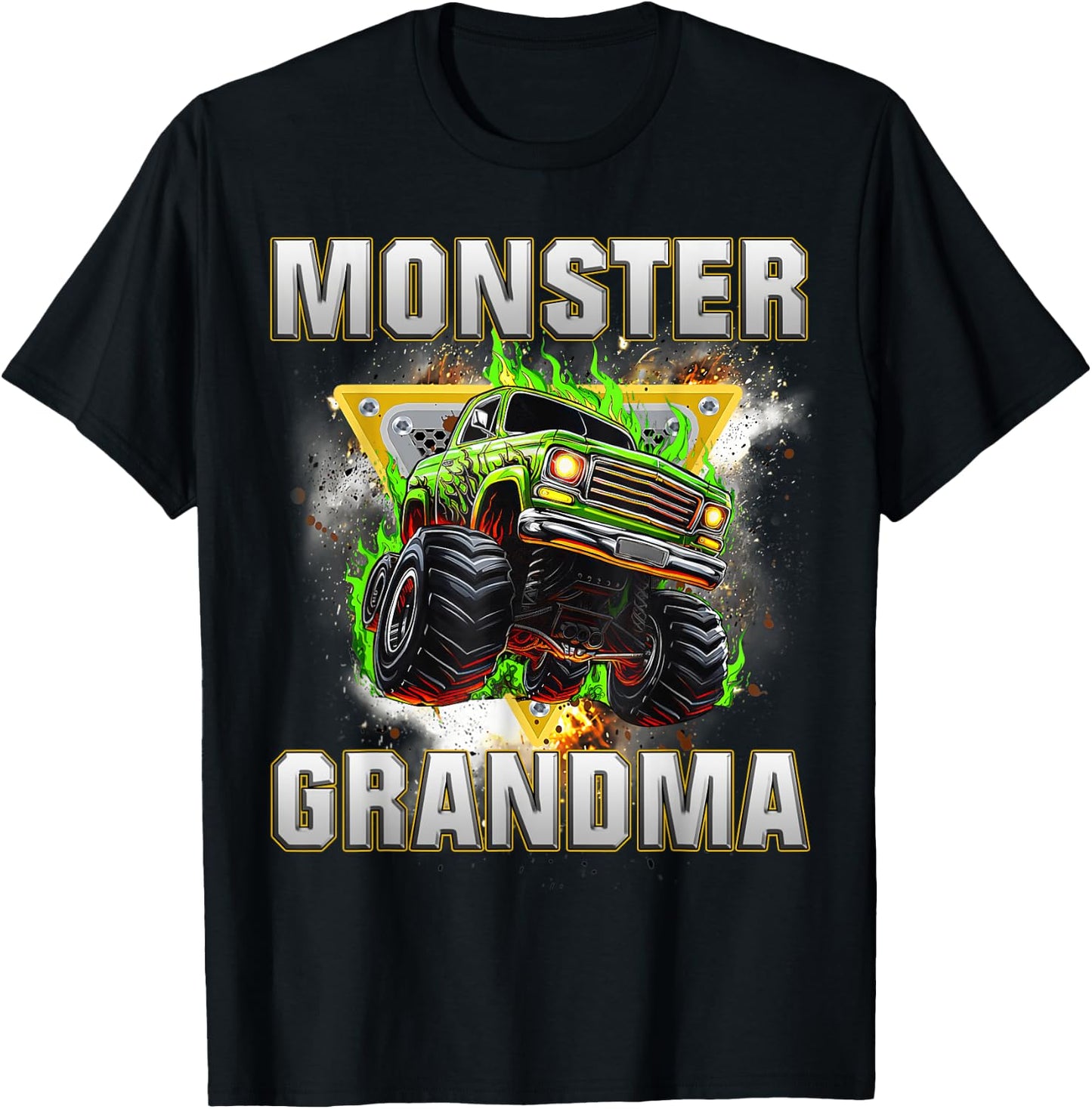 Monster Truck Grandma Monster Truck Are My Jam Adults Kids T-Shirt - T-Shirt | Black