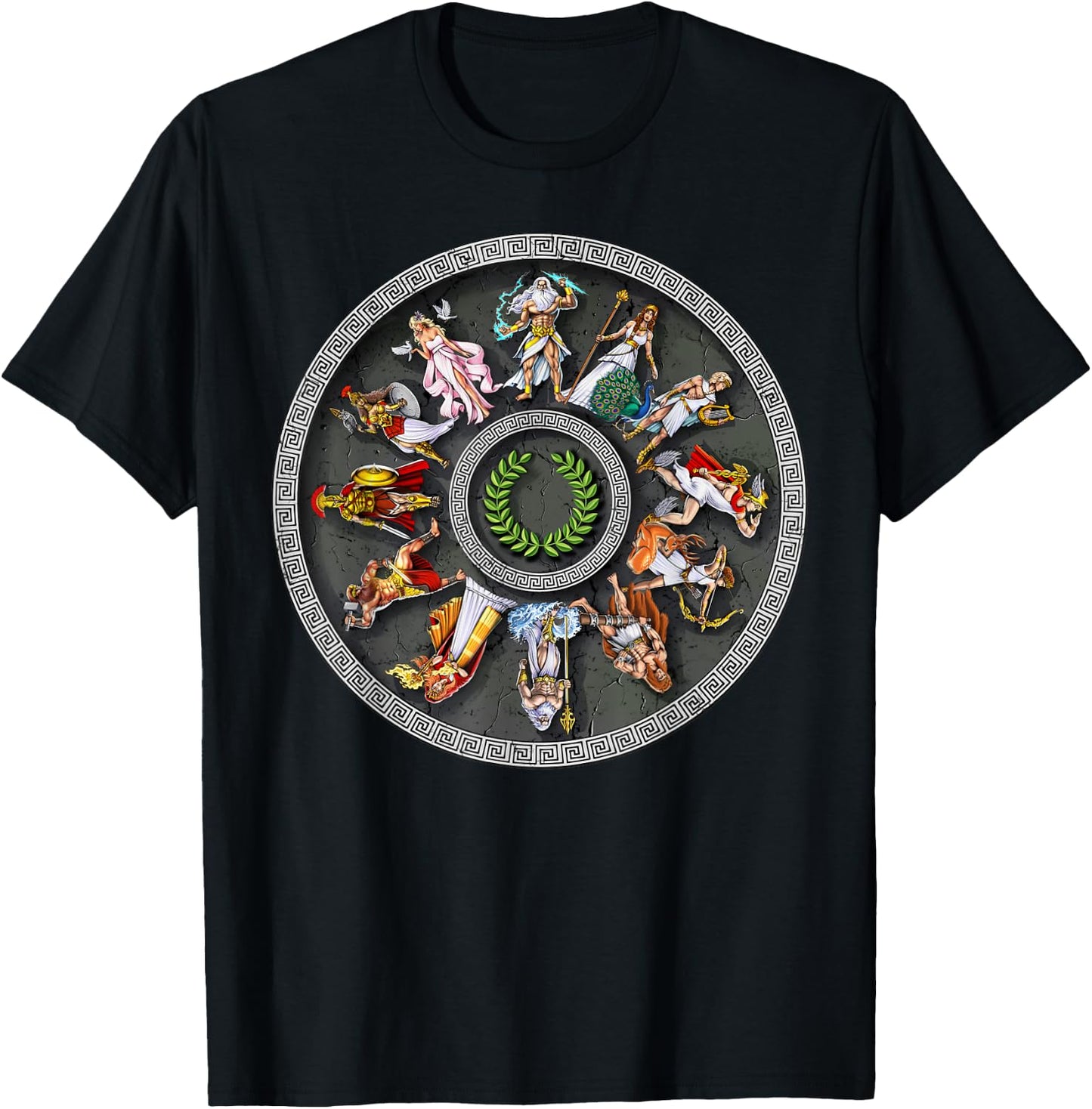 Greek Mythology Gods Ancient Greece T-Shirt - T-Shirt | Black