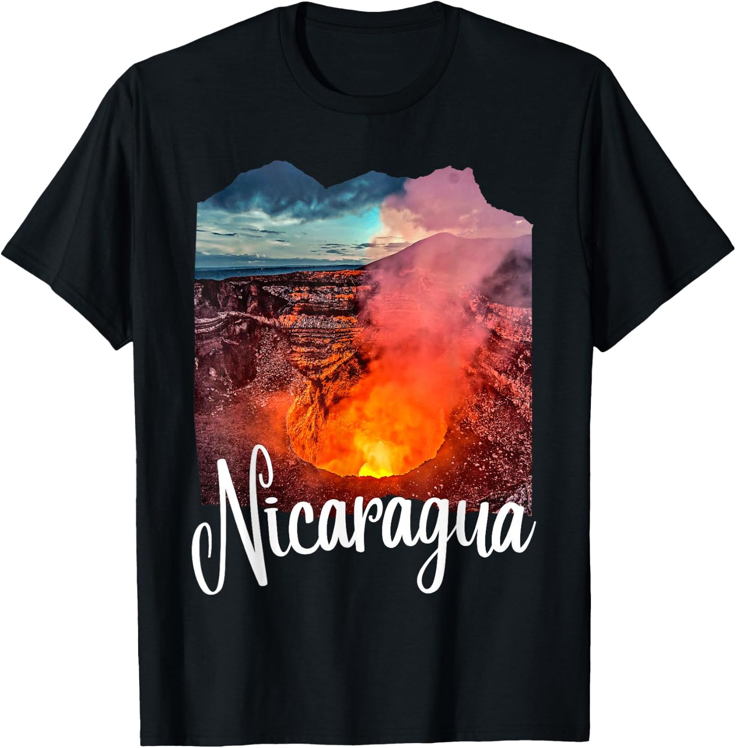Nicaragua Souvenir Volcano Nicaraguan Nicaragua T-Shirt - T-Shirt | Black