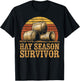 Farming Hay Season Hay Farmer T-Shirt - T-Shirt | Black